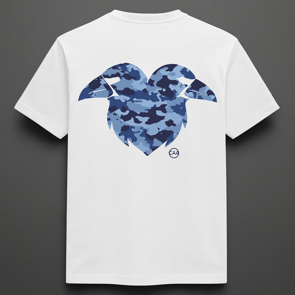 Raven graphic t-shirt - Blue